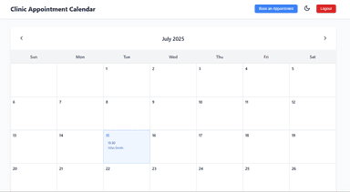 Appointment Calendar Web App